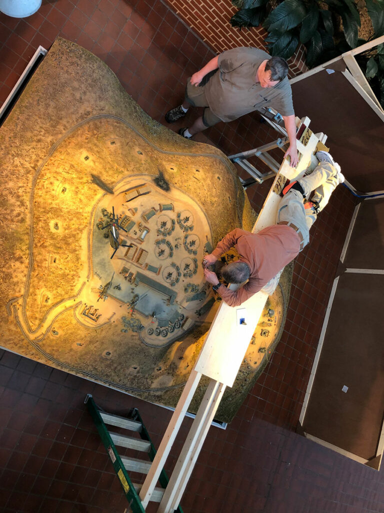  Diorama of Fire Support Base Ripcord overhead image