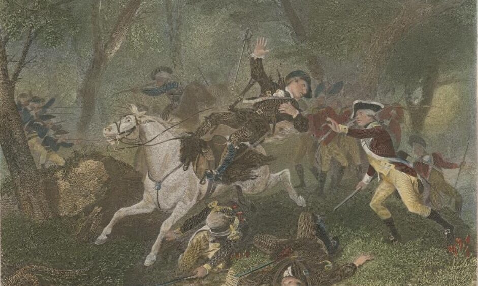 Kings Mountain Death Of Ferguson Chappel painting