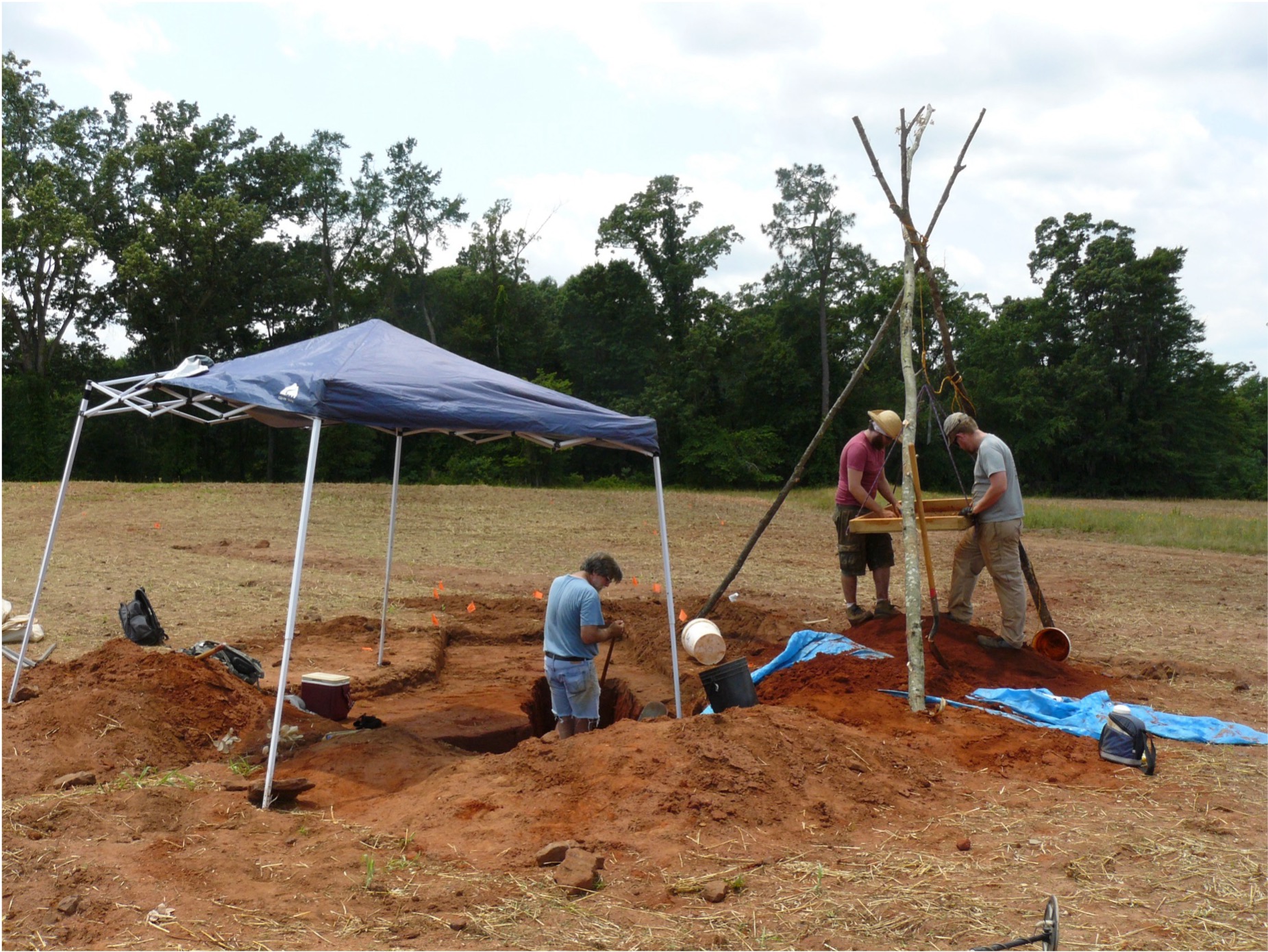 Archaeological dig site image